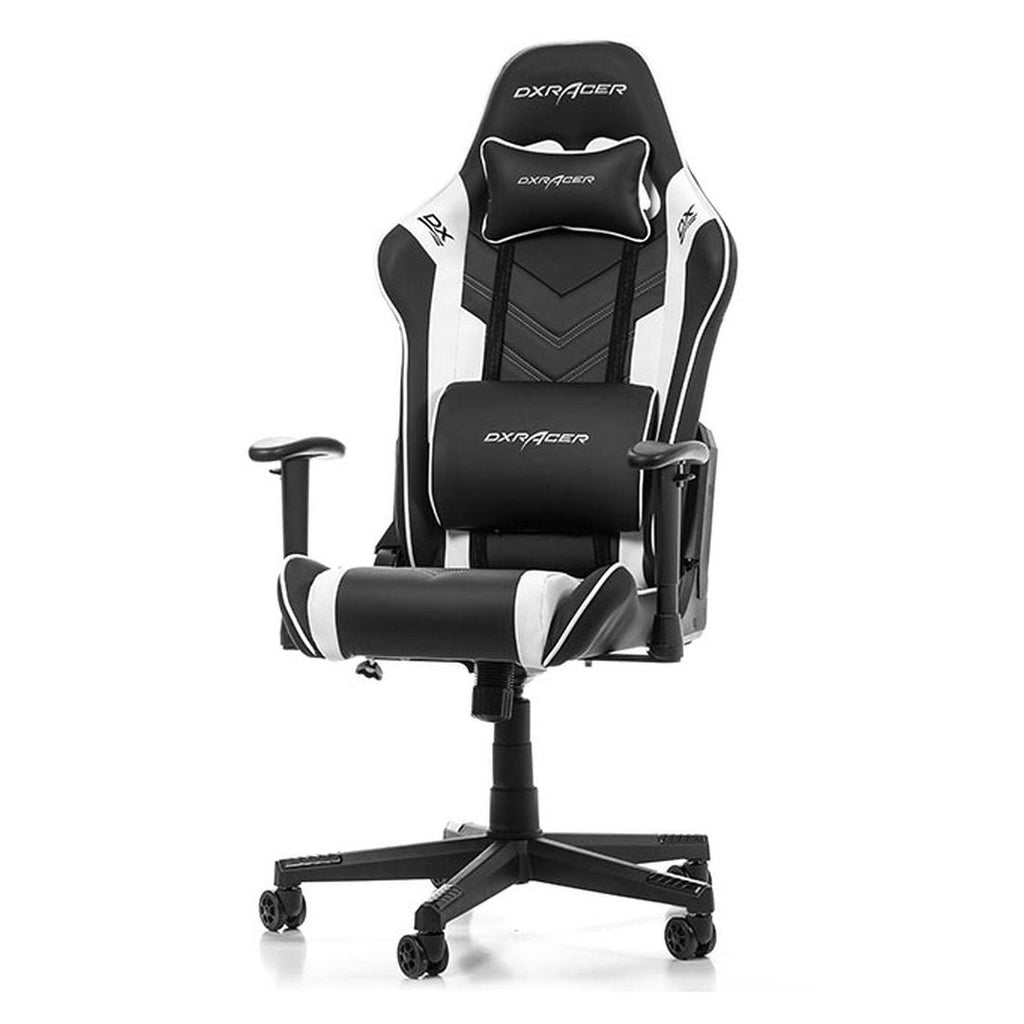 DXRacer Prince Series P132 Gaming Chair - Black/White Now Buy From Gamers Point Store Arad With Best Discounted Price Call Us Now +973-36820393 Delivery available to all bahrain Gaming Chairs Gamers Point 79.000 