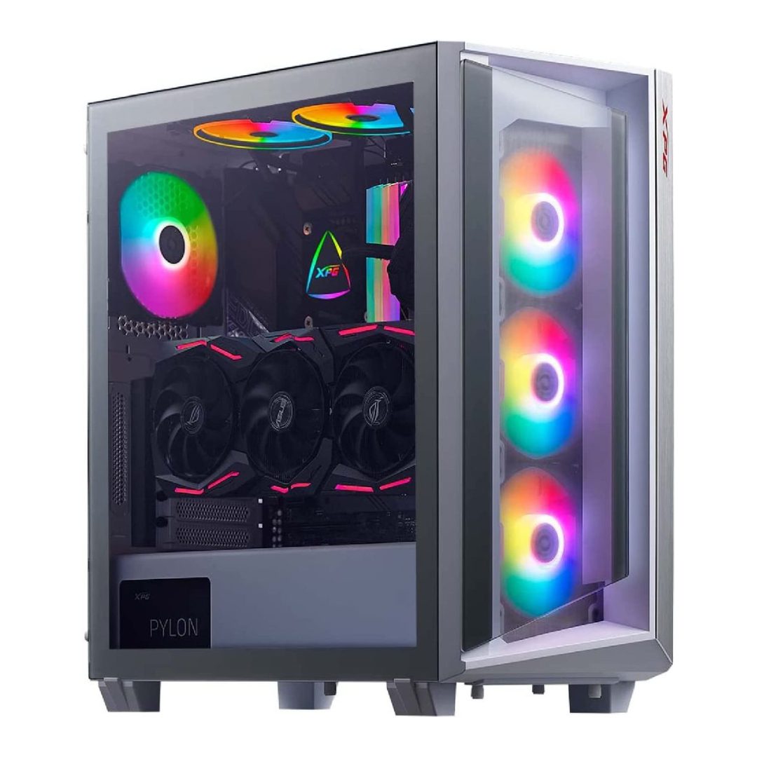 XPG Cruiser Tempered Glass Mid-Tower Case - GAMERS POINT Bahrain Cases Gamers Point 55.000 