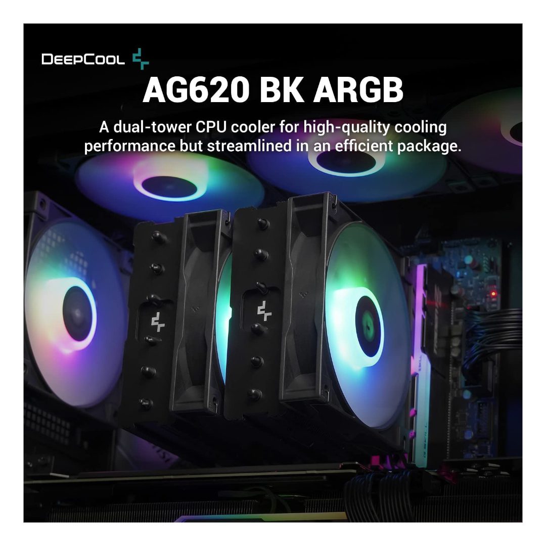 Deepcool AG620 ARGB Air cooler - GPC Air Cooler Gamers Point 32.000 