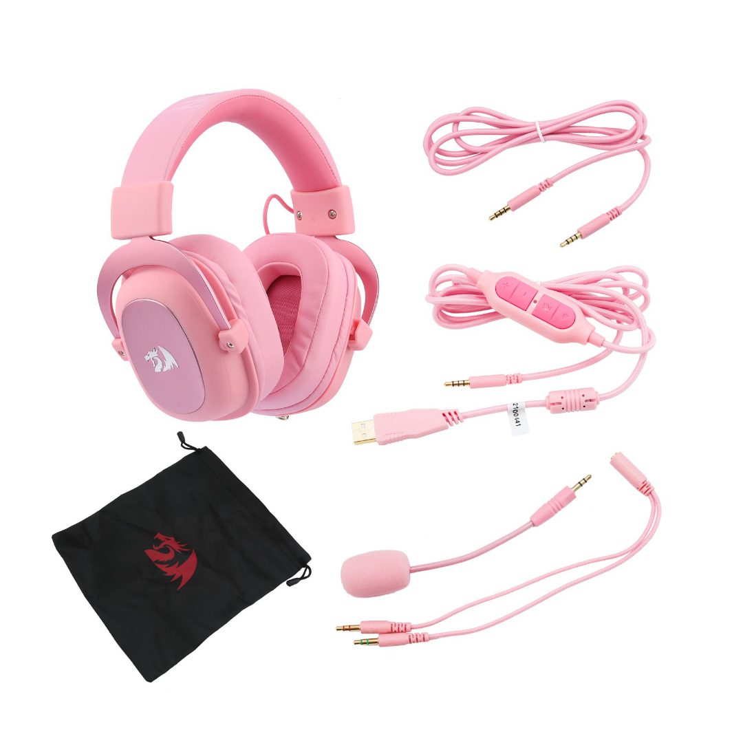 Redragon H510 Zeus 2 PC Wired Gaming Headset - Pink GPC Headset Gamers Point 37.000 