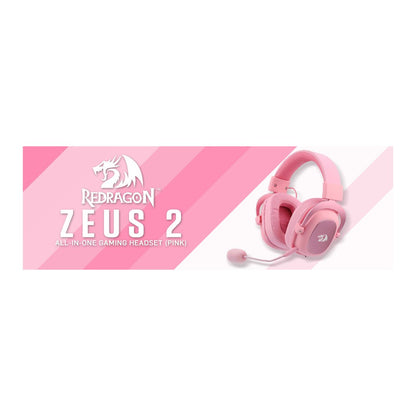 Redragon H510 Zeus 2 PC Wired Gaming Headset - Pink GPC Headset Gamers Point 37.000 