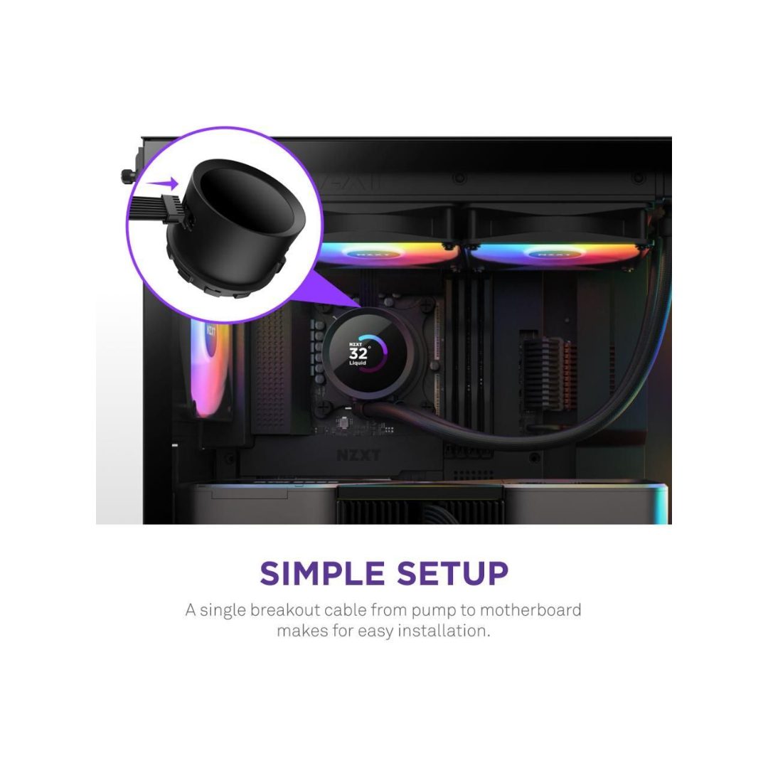 NZXT Kraken RGB 240mm AIO RGB CPU Cooler LCD Display-GPC Water Cooler Gamers Point 89.000 