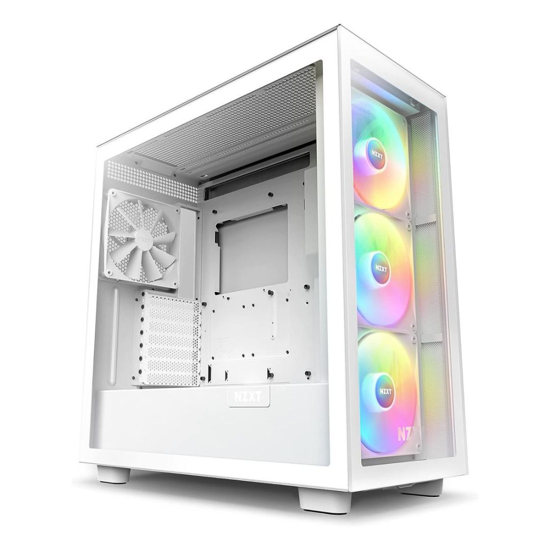 NZXT H7 Elite ATX Mid Tower PC Gaming Case - WHITE BAHRAIN Cases Gamers Point 79.000 