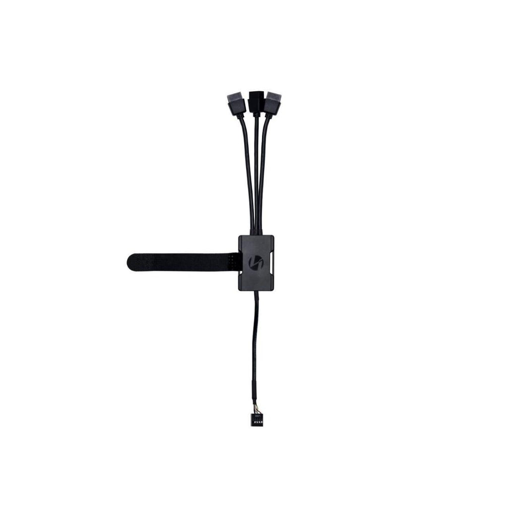 Lian-Li Internal USB 2.0 1-to-3 Expansion Hub Black Compact