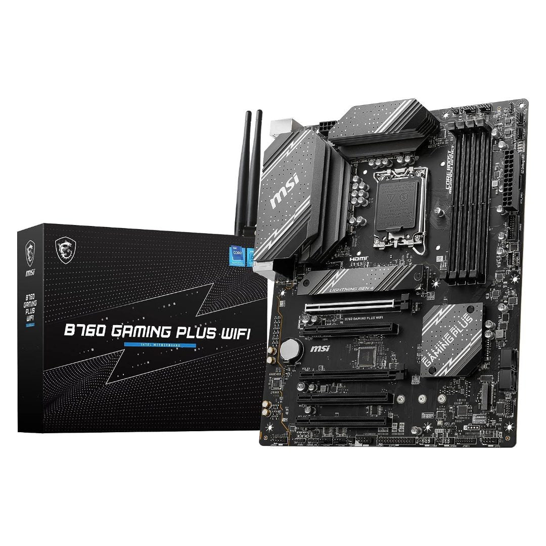 MSI B760 Gaming Plus WiFi DDR5 ATX Motherboard - Now Buy From Gamers Point Store Arad With Best Discounted Price Call Us Now +973-36820393 Delivery available to all bahrain Intel Motherboard Gamers Point 89.000 