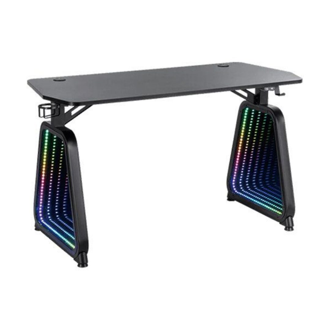 Twisted Minds Infinity Gaming Desk with Mirror Legs TM-GMD12-D1