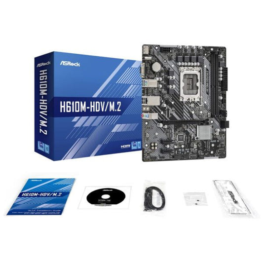 Asrock H610M-HDV/M.2 R2.0 Motherboard - Now Buy From Gamers Point Store Arad With Best Discounted Price Call Us Now +973-36820393 Delivery available to all bahrain Intel Motherboard Gamers Point 49.000 