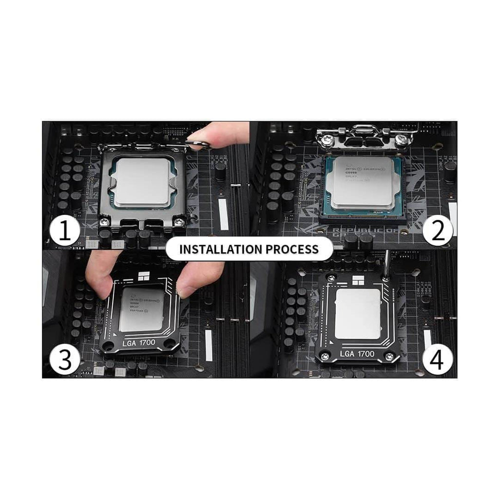 Thermalright LGA1700-BCF CPU Contact Frame Anodized Black Aluminum Stabilizer