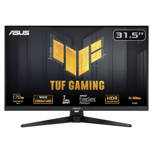 ASUS TUF Gaming 32” 32inch 2K QHD, 170Hz, VA, 1ms Gaming Monitor - VG32AQA1A - Now Buy From Gamers Point Store Arad With Best Discounted Price Call Us Now +973-36820393 Delivery available to all bahrain QHD (2K) Gamers Point 175.000 