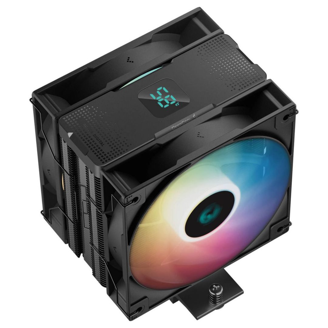 DEEPCOOL CPU Air Cooler AG400 DIGITAL PLUS Dual Fan Single Tower