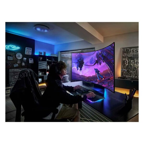 SAMSUNG 55" 55inch Odyssey Ark 4K UHD 165Hz Curved Quantum Mini LED Gaming Monitor | LS55BG970NMXUE - Now Buy From Gamers Point Store Arad With Best Discounted Price Call Us Now +973-36820393 Delivery available to all bahrain UHD (4K) Gamers Point 650.000 