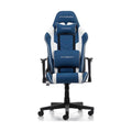 DXRacer Prince P132 Ergonomic PU Leather Gaming Chair Blue/White Gaming Chair - Gamers Point Bahrain