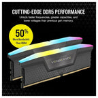 Corsair Vengeance RGB DDR5 64GB (2×32GB) 6000MT/s Black RAM