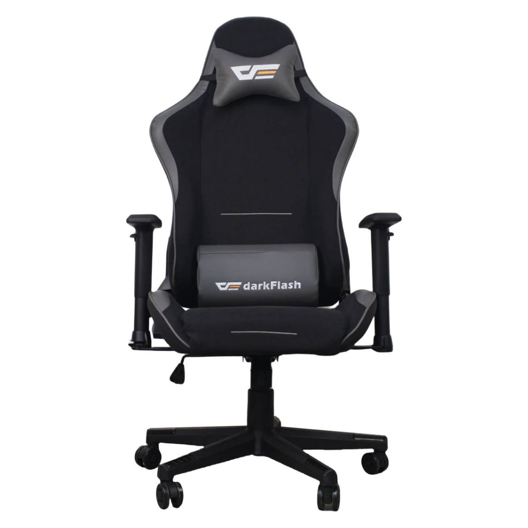DarkFlash RC400 Fabric Gaming Chair with Dual Adjustable Pillows Gaming Chair - Gamers Point Bahrain