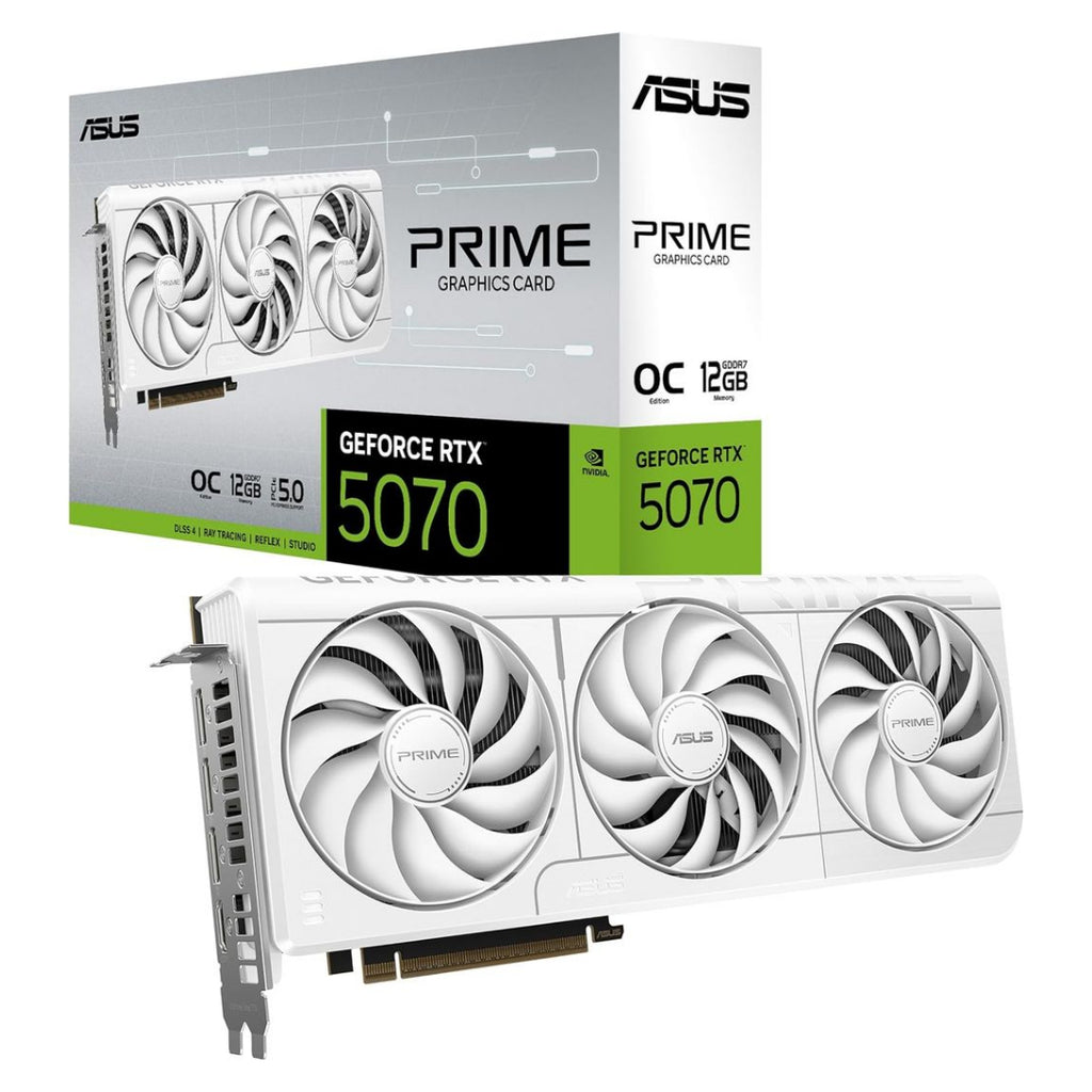 ASUS The SFF-Ready Prime GeForce RTX 5070 12GB GDDR7 White OC