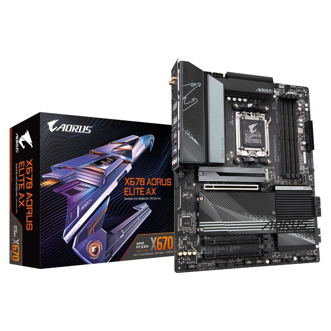 Gigabyte X670 AORUS Elite AX DDR5 AM5 Motherboard Now Buy From Gamers Point Store Arad With Best Discounted Price Call Us Now +973-36820393 Delivery available to all bahrain AMD Motherboard Gamers Point 129.000 