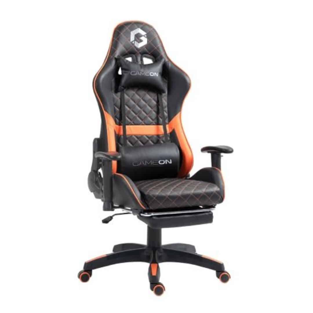 GAMEON Ergonomic Gaming Chair with Footrest, Recline & 2D Armrests Gaming Chair - Gamers Point Bahrain