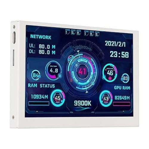 3.5-inch IPS USB-C Secondary Monitor Compact White Desk Display