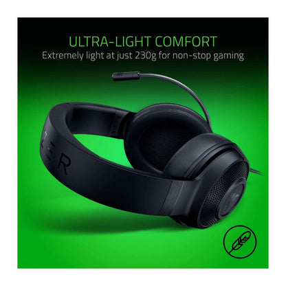 Razer Kraken X Lite Ultralight Gaming Headset: 7.1 Surround Sound - GPC Headset Gamers Point 26.000 