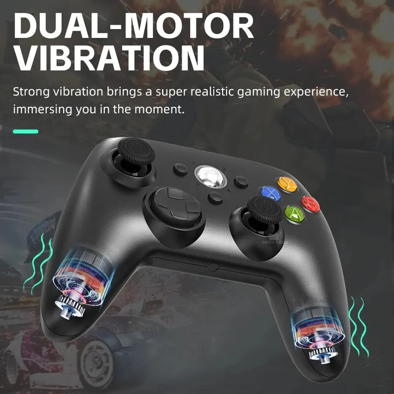 Wireless/Wired Controller For Xbox 360 Game Controller with Dual-Vibration Turbo Compatible with Xbox 360/360 Slim and PC Window - WIRELESS PC CONTROLLER BAHRAIN