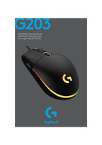 Logitech G203 Lightsync Gaming Mouse Black MOUSE Gamers Point 15.000 