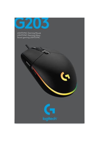 Logitech G203 Lightsync Gaming Mouse Black MOUSE Gamers Point 15.000 