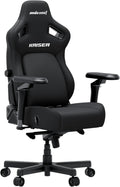 AndaSeat Kaiser 4 Large Black Fabric gaming chair with 6D armrests
