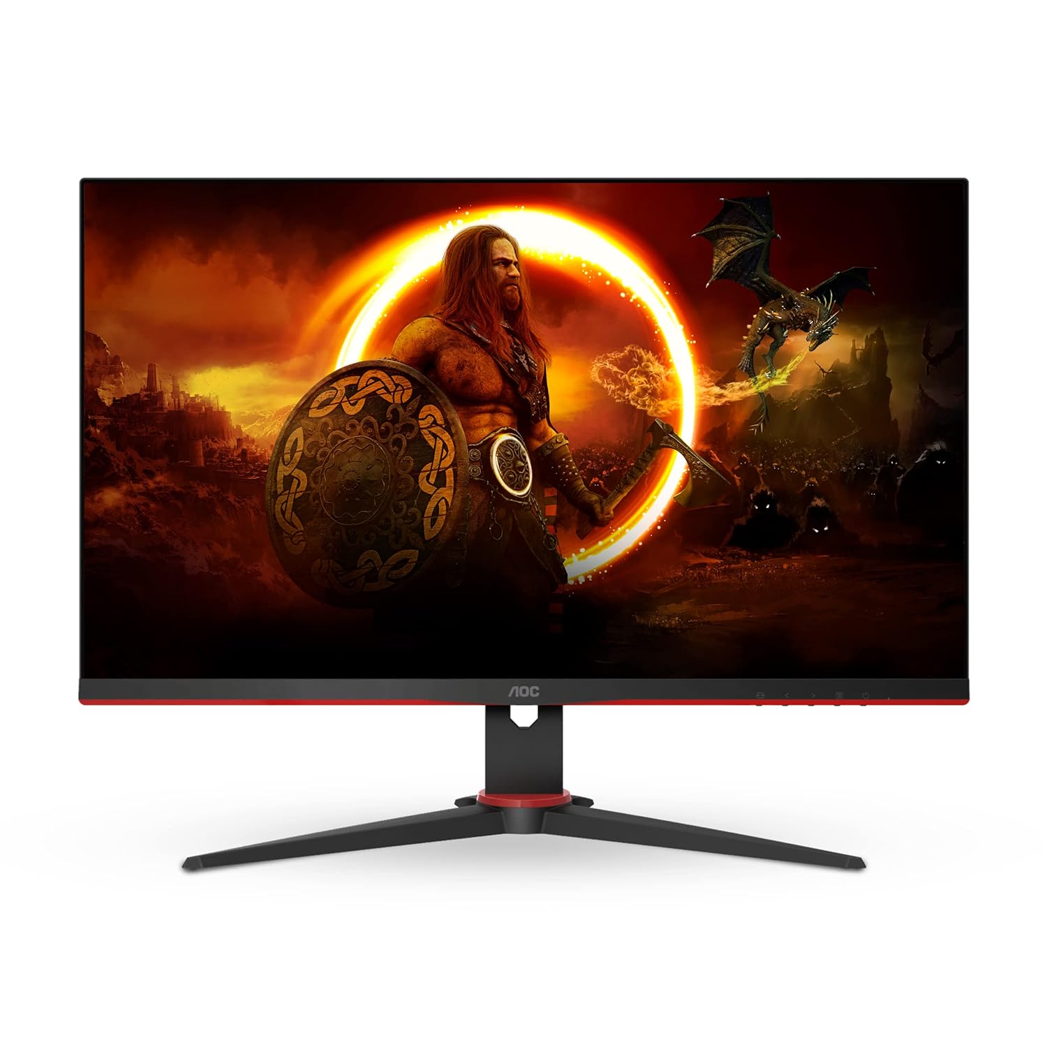 AOC 24G2E5 24 Inch (61 Cm) 1920 X 1080 Pixels Fhd IPS Gaming Lcd Monitor with 75Hz Refresh Rate, 1 Ms Response Time, Adaptivesync, Hdr, Tilt Adjustment, Black Monitors Gamers Point 70.000 