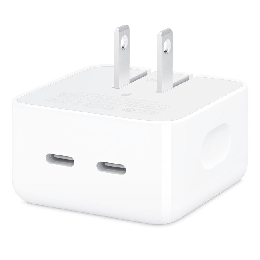 Apple 35W Dual USB-C Port Compact Laptop Charger — manufacturer model reference