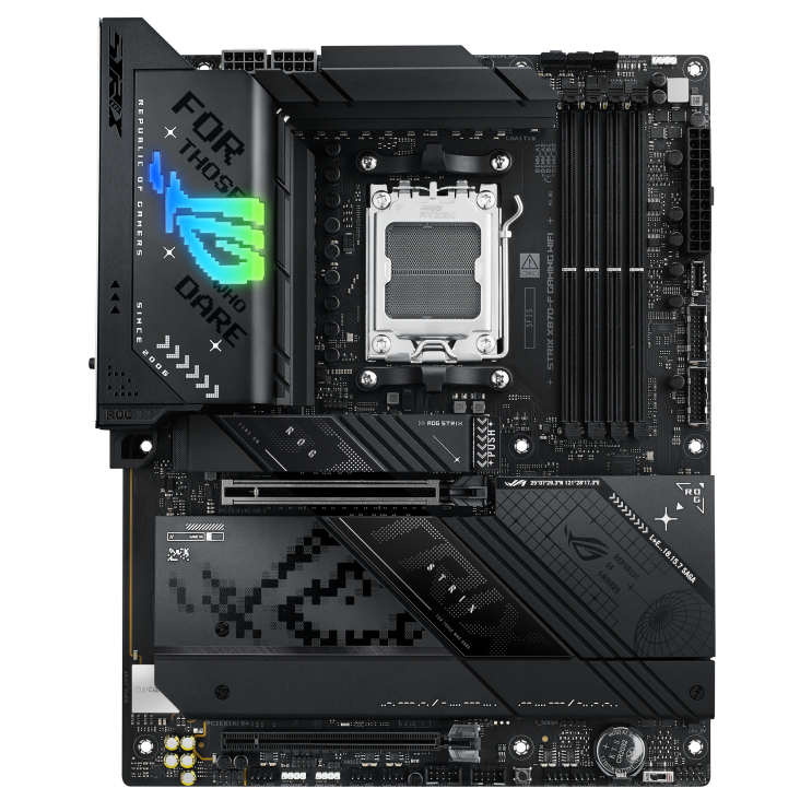 ASUS ROG Strix X870-F Gaming WiFi X870 AM5 motherboard front view