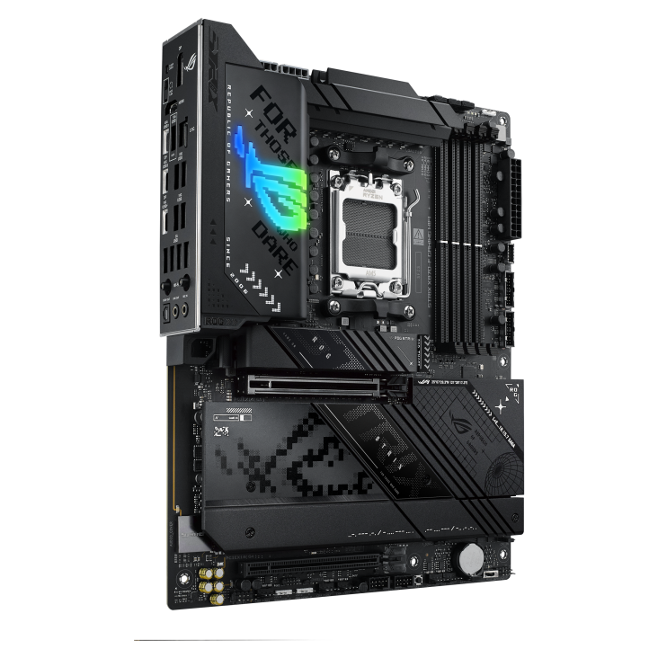 ASUS ROG Strix X870-F Gaming WiFi motherboard rear view