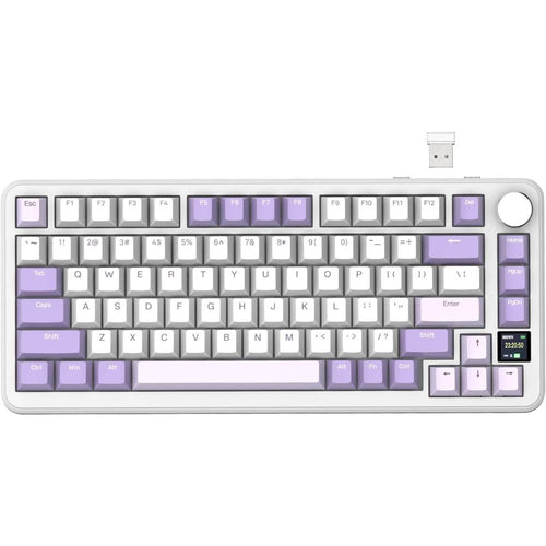 Attack Shark X85 Pro 75% Wireless TFT Gaming Keyboard - Lavender