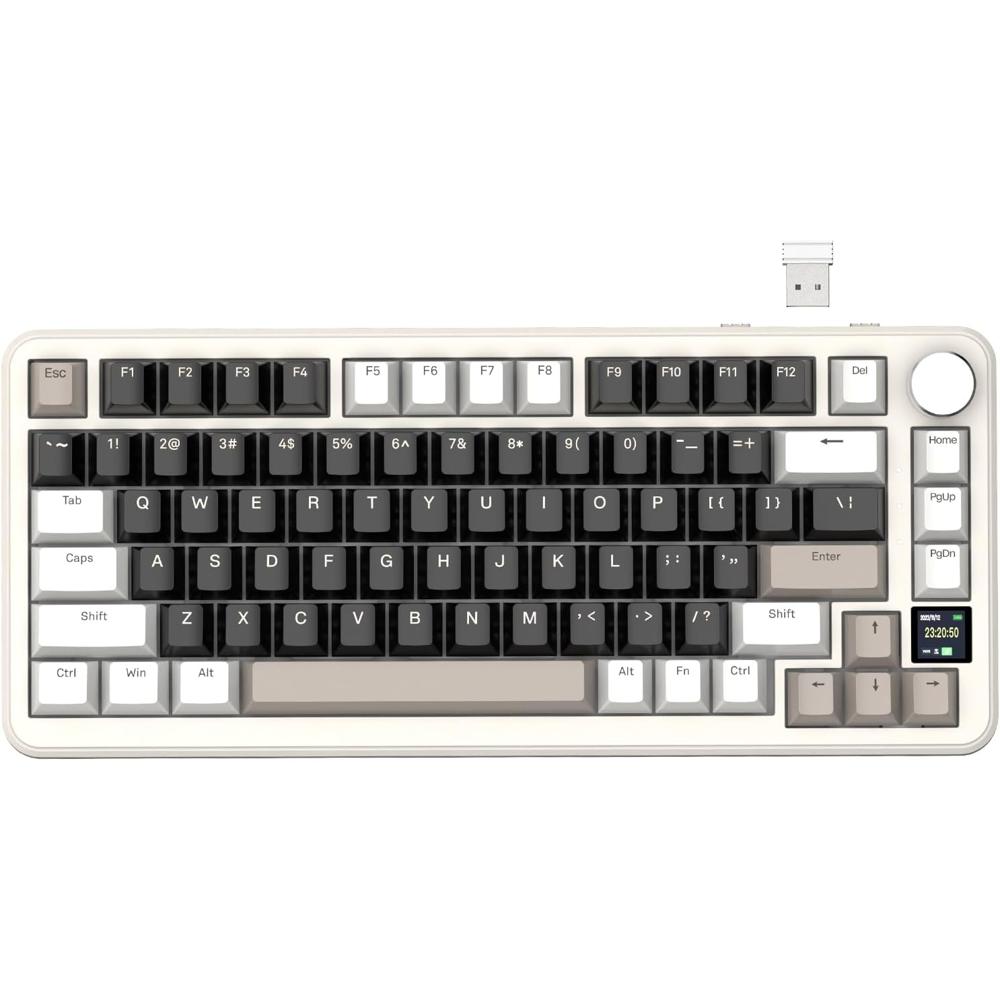 Attack Shark X85 Pro Wireless Mechanical Gaming Keyboard - Cheese White