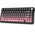 Attack Shark X85 RGB Tri-Mode Gaming Keyboard - Grey & Pink