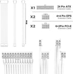ACE Sleeved PSU Extension Cable Kit 24-pin 12VHPWR 30cm