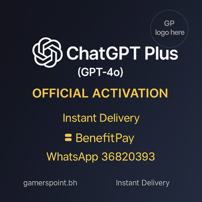 ChatGPT Plus (GPT-4o) Subscription — Official activation on your email Chatgpt Software  Gamers Point
