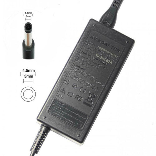 Compatible 90W charger for Dell XPS — 19.5V 4.62A, 4.5 × 3.0mm connector — reference image