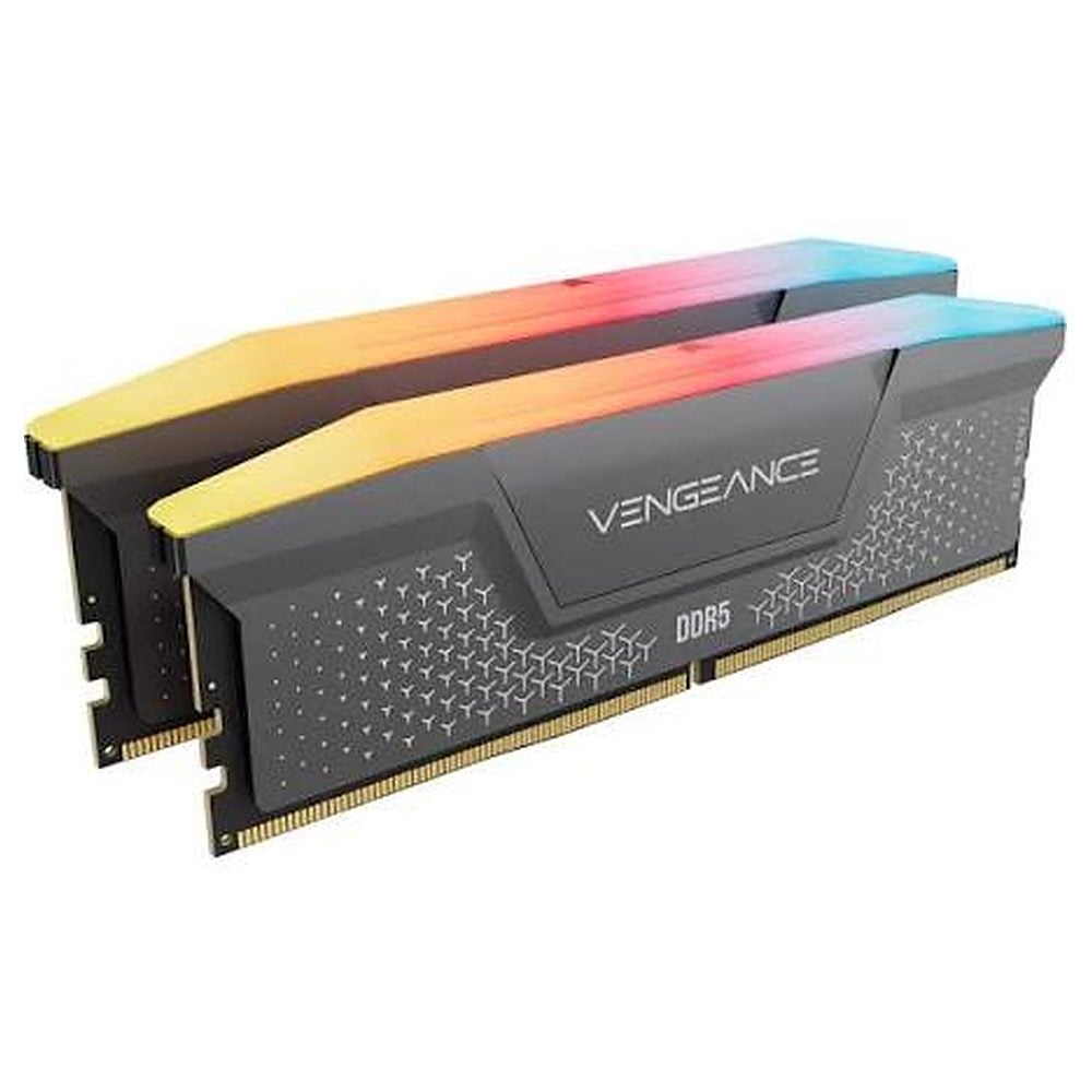 Corsair VENGEANCE RGB RS 32GB (2x16GB) DDR5-6000 CL36 grey memory kit, view 02