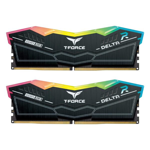 TEAMGROUP T-Force Delta RGB DDR5 Ram 64GB (2x32GB) 6000MHz - Black - BAHRAIN RAM Gamers Point 95.000 