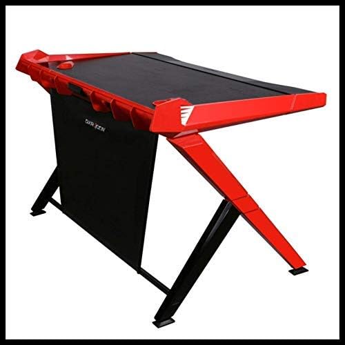 DXRacer Gaming Desk , Professional Game Work Station, Ultimate Gaming Comfort for PC Gamer, Black & Red Gaming Table