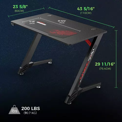 Eureka Ergonomic Gaming Desk | ERK-GD-4301