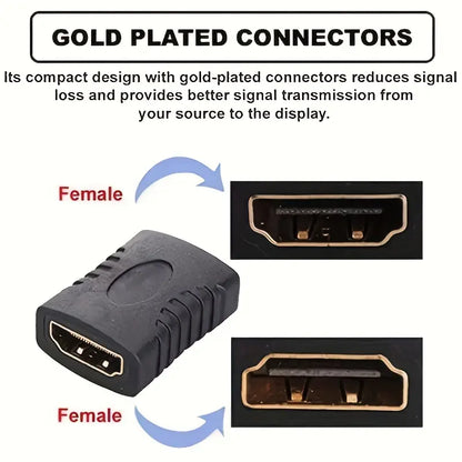 2pcs, HDMI Female-to-Female Connector, HDMI To HDMI Adapter, HDMI Cable Extender Tools & Home Improvement Gamers Point 5.000 