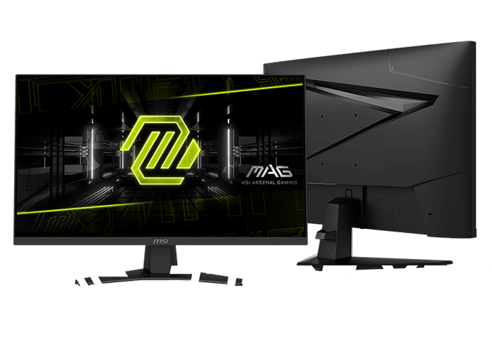 MSI MAG 274QF X24 official front and rear view