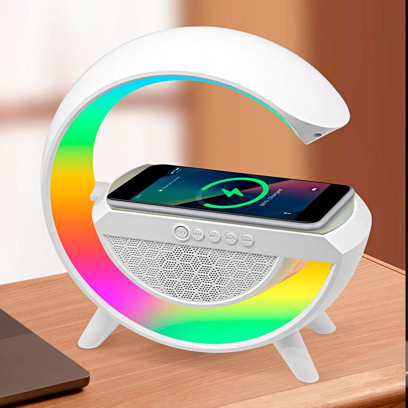 G Speaker Lamp – APP Control 3-in-1 Bluetooth Speaker – White – Gamers Point Bahrain