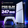 PS5 Slim Digital Edition 247 BHD Limited Stock Gamers Point Bahrain