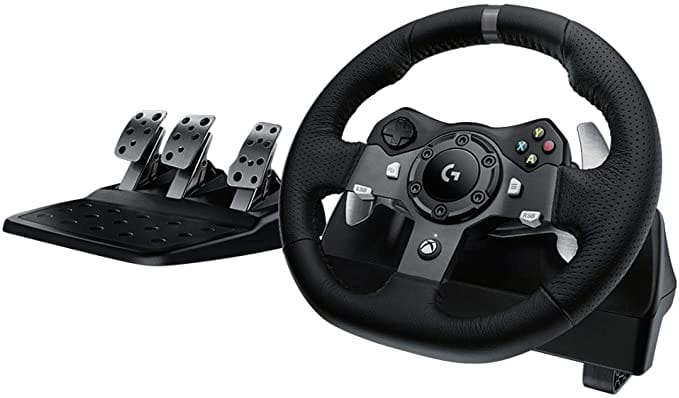 Logitech G920 Driving Force Racing Wheel and Floor Pedals, for Xbox Series X|S, Xbox One, PC, Mac - Black G Gamers Point 129.000 