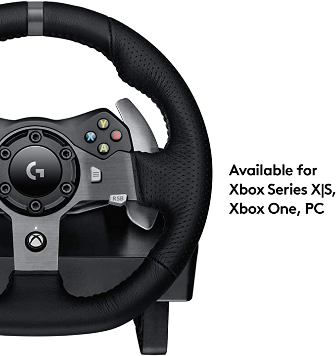 Logitech G920 Driving Force Racing Wheel and Floor Pedals, for Xbox Series X|S, Xbox One, PC, Mac - Black G Gamers Point 129.000 