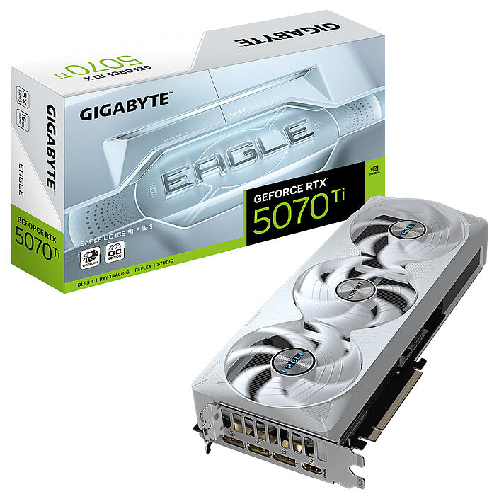 Gigabyte RTX 5070 Ti EAGLE OC ICE SFF 16GB White – Gamers Point Bahrain