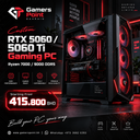 جهاز كمبيوتر للألعاب Gamers Point بتخصيص RTX 5060 / 5060 Ti - معالج Ryzen 7000/9000 وذاكرة DDR5