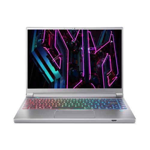 Acer Predator Triton 14 PT14-51 Silver — official Acer model reference; regional keyboard and configuration may vary.
